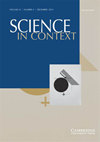 SCIENCE IN CONTEXT雜志封面